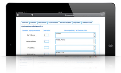 Introduce datos de consultoria lopd en el cliente