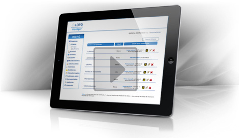 Software especializado progesionales LOPD LOPDMANAGER